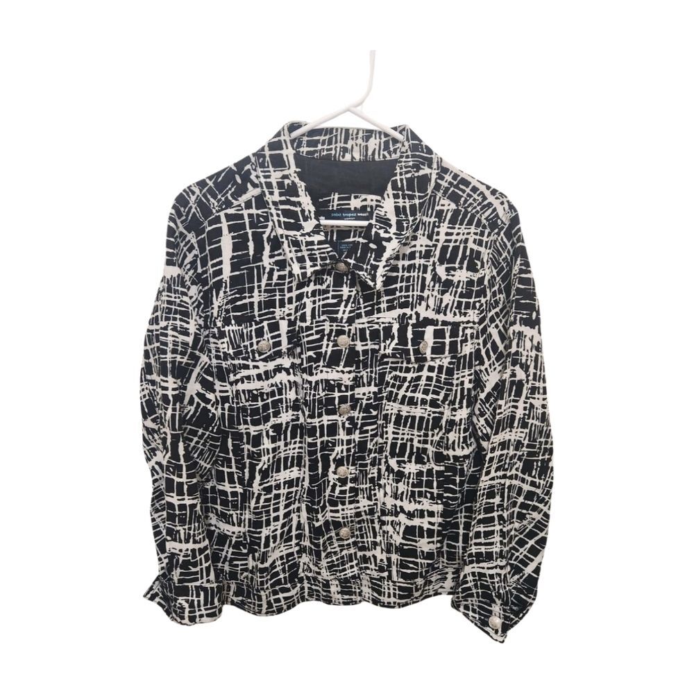 Saint Tropez West Linen Blazer Shacket 2X